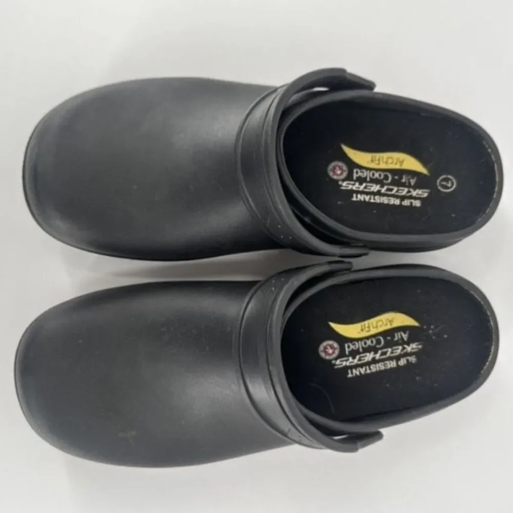 Skechers Mens Riverbound Sr Arch Fit‎ Clogs Black Health Care nurse Size 7